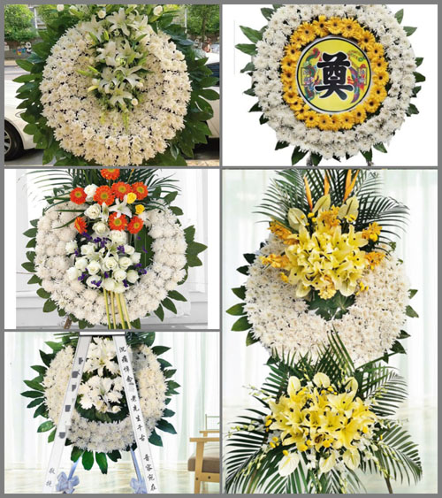 福建漳州平和县芦溪镇新村村花圈速递